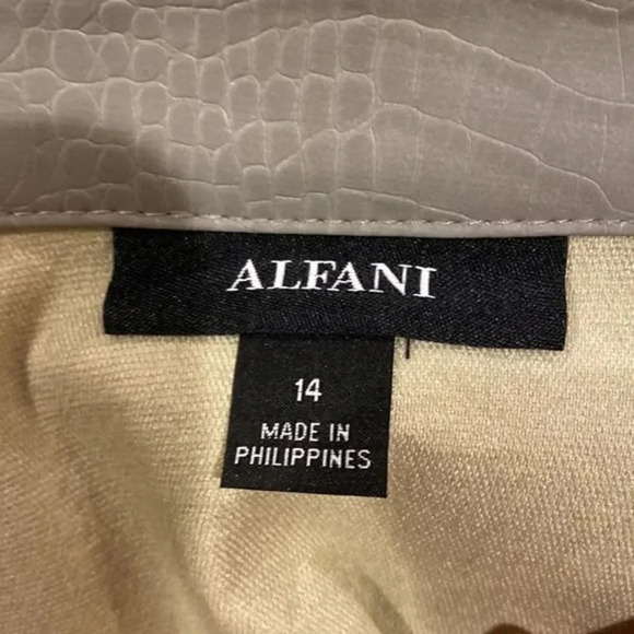 Alfani Embossed Faux-Leather Shirtdress, - Picture 8 of 10